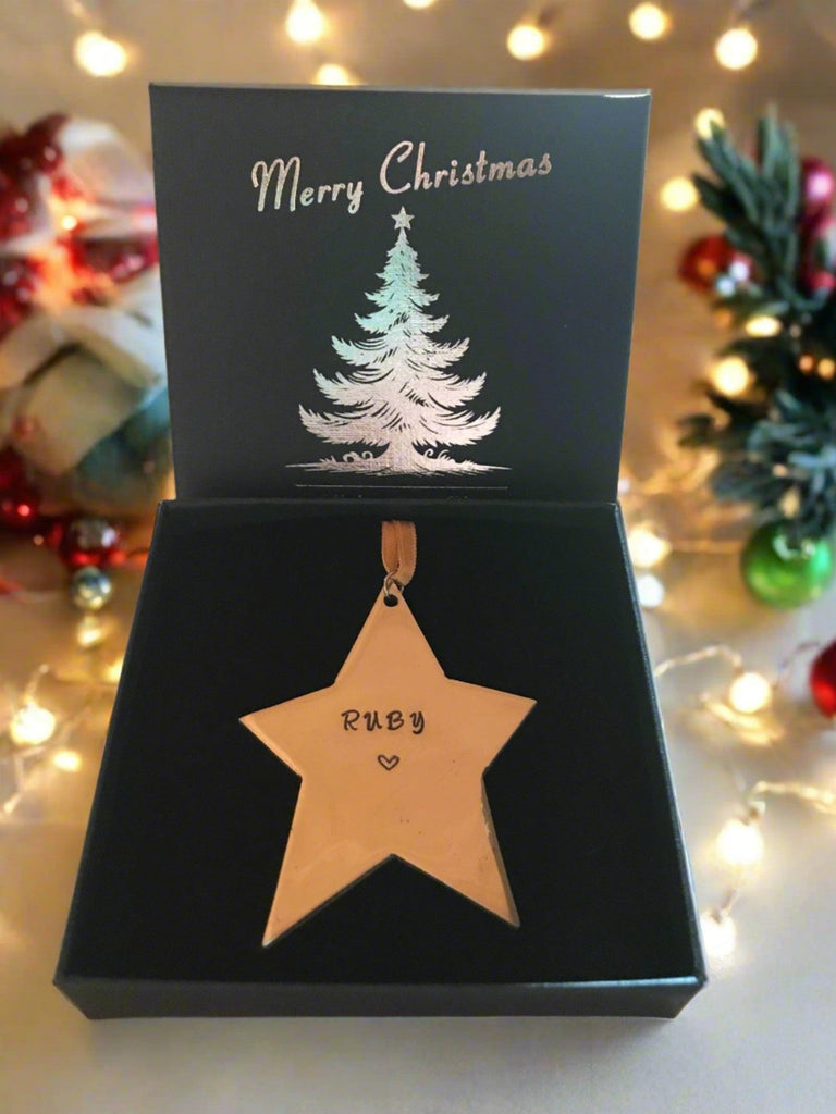 personalised christmas star